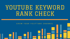 YouTube Keyword Rank Check Tool
